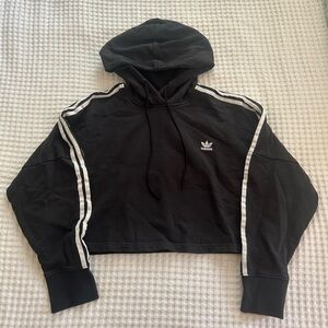 Adidas Cropped Hoodie - Black